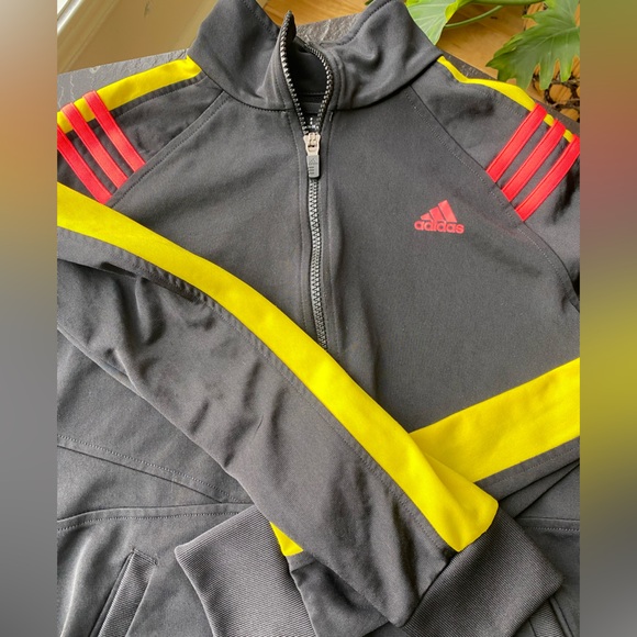 Adidas Climalite zip up track Jacket size Small - Picture 6 of 12